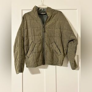 Green bomber jacket